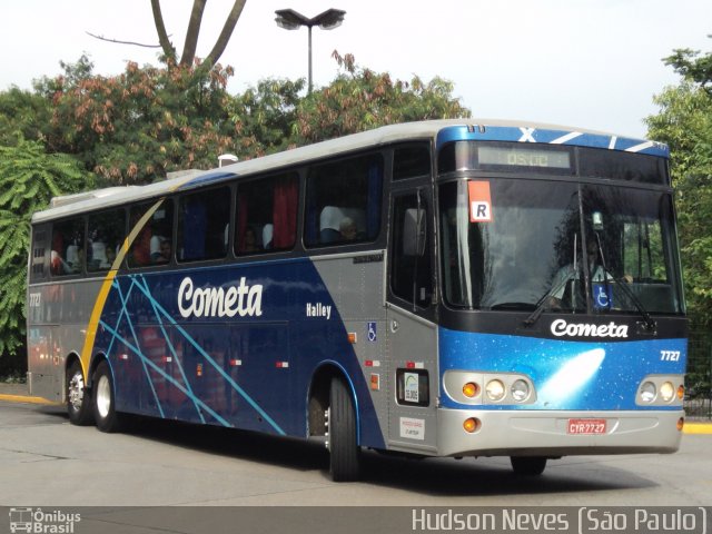 Viação Cometa 7727 na cidade de São Paulo, São Paulo, Brasil, por Hudson Neves. ID da foto: 1433164.