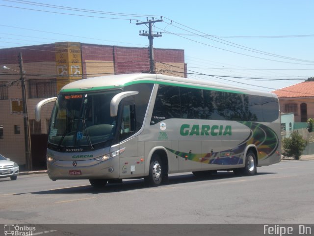 Viação Garcia 7586 na cidade de Ponta Grossa, Paraná, Brasil, por Felipe  Dn. Número da foto: #1435836.