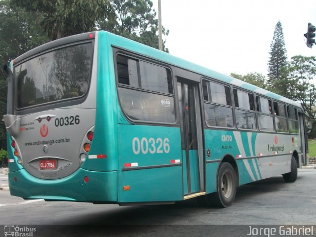 Auto Viação Urubupungá 00326 na cidade de Osasco, São Paulo, Brasil, por Jorge  Gabriel. ID da foto: 1434620.