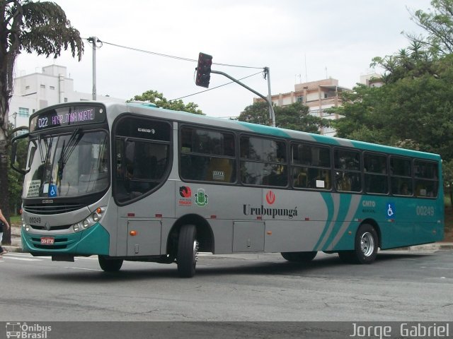 Auto Viação Urubupungá 00249 na cidade de Osasco, São Paulo, Brasil, por Jorge  Gabriel. ID da foto: 1437022.