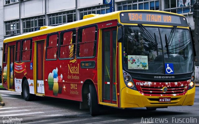 Gidion Transporte e Turismo 11124 na cidade de Joinville, Santa Catarina, Brasil, por Andrews  Fuscolin. Número da foto: #1437013.