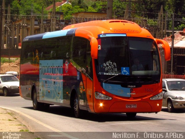 Viação Piracicabana 1662 na cidade de Caieiras, São Paulo, Brasil, por Nerilton F.  ônibus. ID da foto: 1437940.