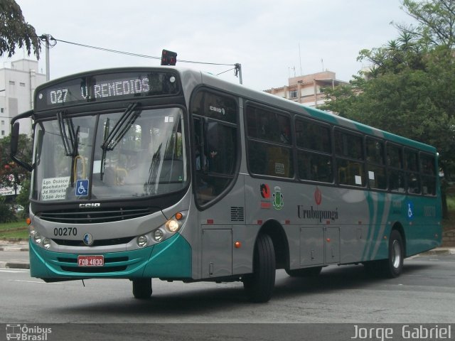 Auto Viação Urubupungá 00270 na cidade de Osasco, São Paulo, Brasil, por Jorge  Gabriel. Número da foto: #1438838.