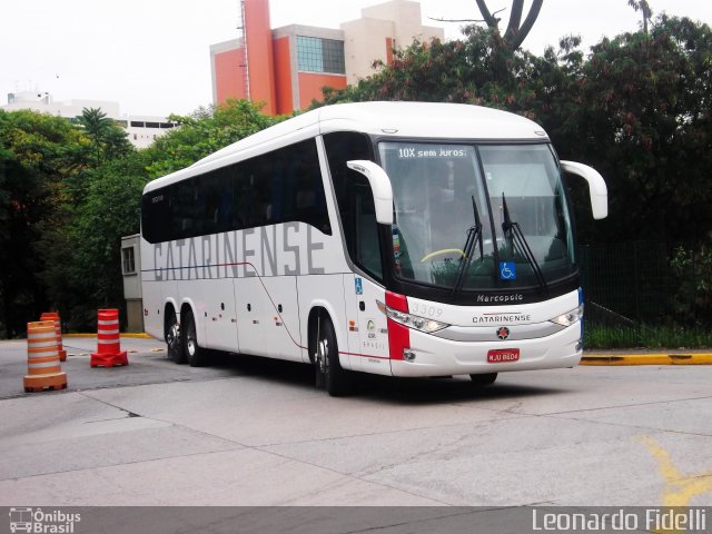 Auto Viação Catarinense 3309 na cidade de São Paulo, São Paulo, Brasil, por Leonardo Fidelli. Número da foto: #1383946.