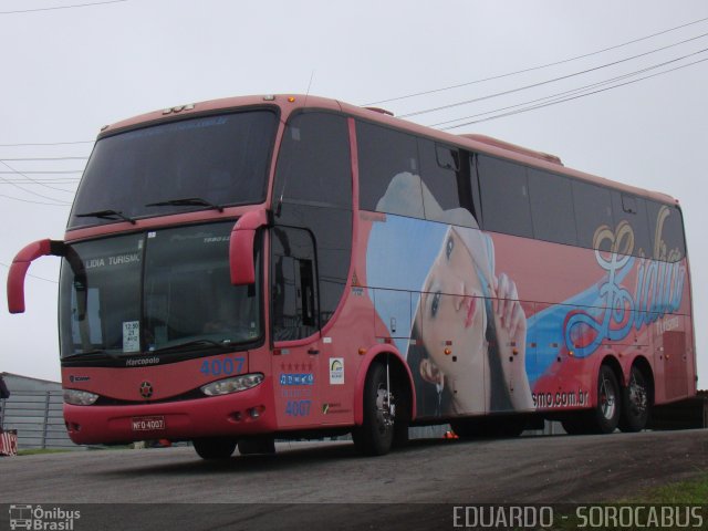 Lidia Turismo 4007 na cidade de São Paulo, São Paulo, Brasil, por EDUARDO - SOROCABUS. Número da foto: #1382715.