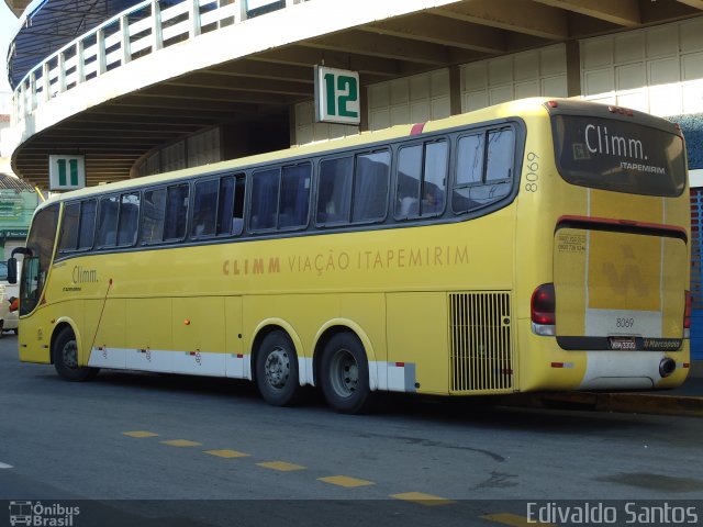 Viação Itapemirim 8069 na cidade de Aparecida, São Paulo, Brasil, por Edivaldo Santos. ID da foto: 1383863.