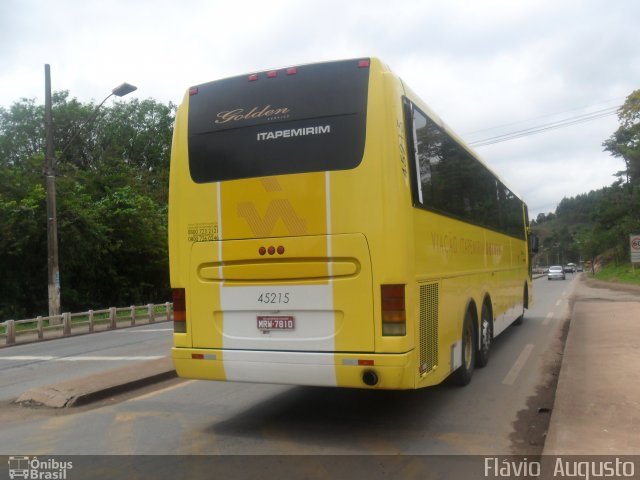 Viação Itapemirim 45215 na cidade de Conselheiro Lafaiete, Minas Gerais, Brasil, por Flávio  Augusto. Número da foto: #1382471.