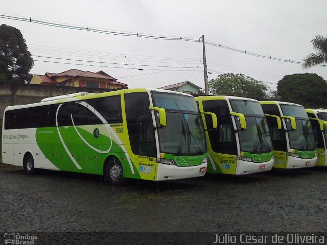 Expresso Princesa dos Campos 5863 na cidade de Telêmaco Borba, Paraná, Brasil, por Júlio César de Oliveira. Número da foto: #1383228.