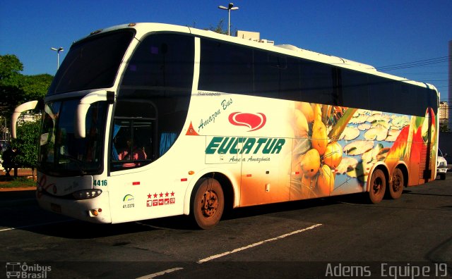 Eucatur - Empresa União Cascavel de Transportes e Turismo 4416 na cidade de São Paulo, São Paulo, Brasil, por Adems  Equipe 19. Número da foto: #1441448.