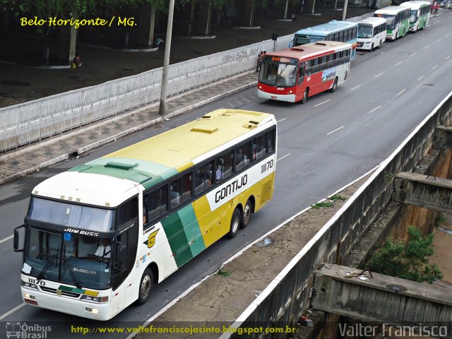 Empresa Gontijo de Transportes 11170 na cidade de Belo Horizonte, Minas Gerais, Brasil, por Valter Francisco. Número da foto: #1384194.