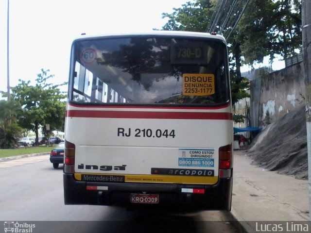 Auto Lotação Ingá RJ 210.044 na cidade de Niterói, Rio de Janeiro, Brasil, por Lucas Lima. Número da foto: #1384946.