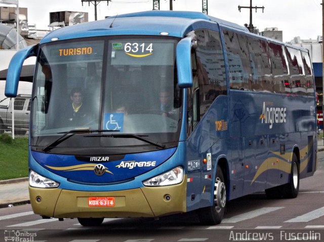 Expresso Angrense 6314 na cidade de Curitiba, Paraná, Brasil, por Andrews  Fuscolin. Número da foto: #1386263.