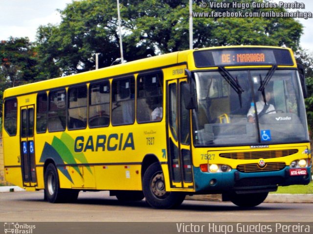 Viação Garcia 7527 na cidade de Maringá, Paraná, Brasil, por Victor Hugo Guedes Pereira. ID da foto: 1384458.