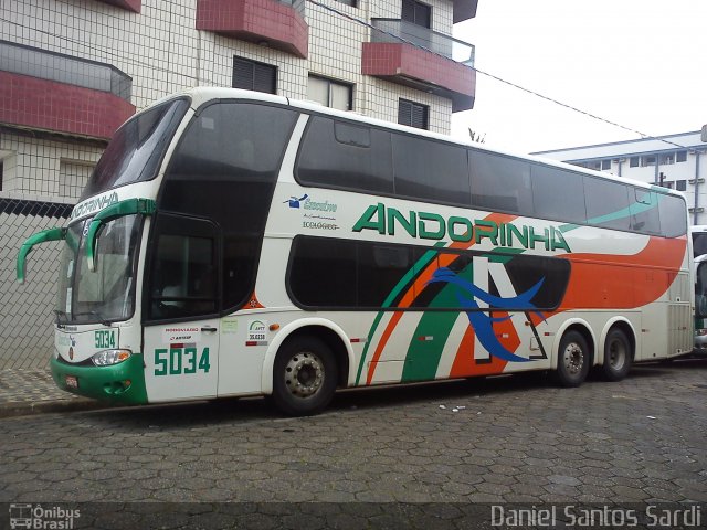 Empresa de Transportes Andorinha 5034 na cidade de Praia Grande, São Paulo, Brasil, por Daniel Santos Sardi. Número da foto: #1386043.