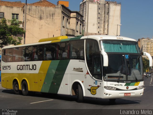 Empresa Gontijo de Transportes 12975 na cidade de Belo Horizonte, Minas Gerais, Brasil, por Leandro Melo. ID da foto: 1387481.