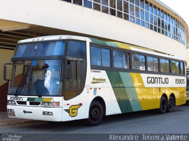 Empresa Gontijo de Transportes 15805 na cidade de Nova Era, Minas Gerais, Brasil, por Alexandre  Teixeira Valente. Número da foto: #1387925.
