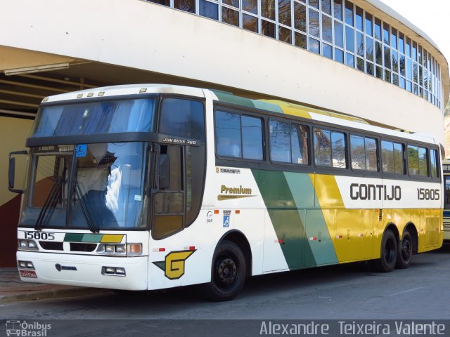 Empresa Gontijo de Transportes 15805 na cidade de Nova Era, Minas Gerais, Brasil, por Alexandre  Teixeira Valente. ID da foto: 1387925.