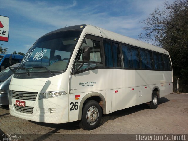 Ônibus Particulares 26 na cidade de Santa Maria, Rio Grande do Sul, Brasil, por Cleverton Schmitt. ID da foto: 1386414.