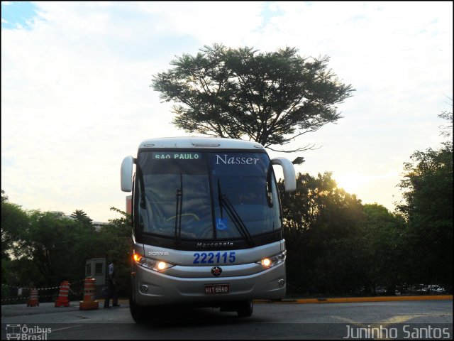 Viação Nasser 222115 na cidade de São Paulo, São Paulo, Brasil, por Juninho Santos. ID da foto: 1387375.