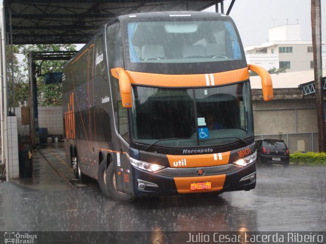 UTIL - União Transporte Interestadual de Luxo 18101 na cidade de Belo Horizonte, Minas Gerais, Brasil, por Julio Cesar Lacerda Ribeiro. Número da foto: #1388233.