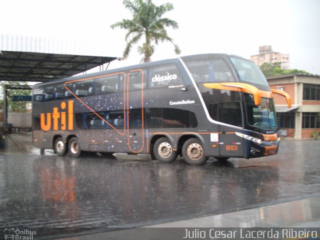 UTIL - União Transporte Interestadual de Luxo 18101 na cidade de Belo Horizonte, Minas Gerais, Brasil, por Julio Cesar Lacerda Ribeiro. Número da foto: #1388231.