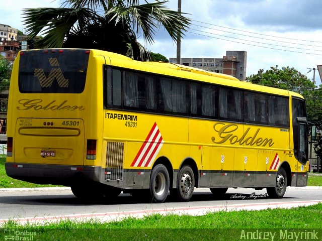Viação Itapemirim 45301 na cidade de Vitória, Espírito Santo, Brasil, por Andrey Gustavo. Número da foto: #1387771.