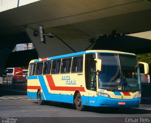 Santa Maria 382 na cidade de Belo Horizonte, Minas Gerais, Brasil, por César Ônibus. ID da foto: 1388064.