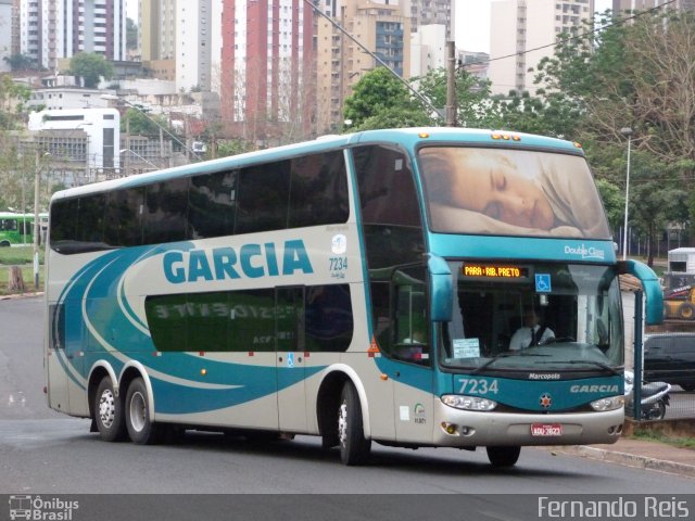 Viação Garcia 7234 na cidade de Ribeirão Preto, São Paulo, Brasil, por Fernando Reis. ID da foto: 1388839.