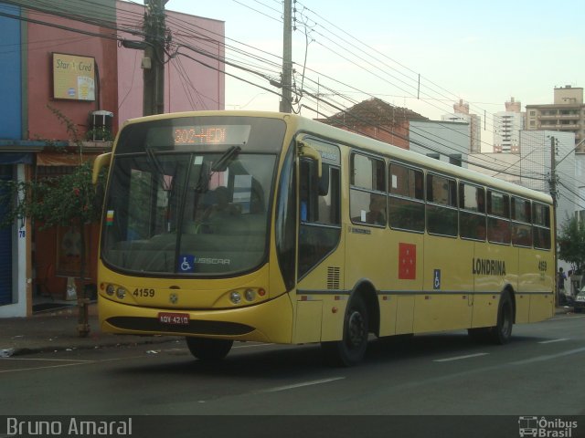 TCGL - Transportes Coletivos Grande Londrina 4159 na cidade de Londrina, Paraná, Brasil, por Bruno Amaral. Número da foto: #1389742.