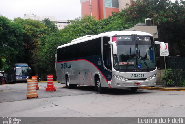 Expresso Cristália 208111 na cidade de São Paulo, São Paulo, Brasil, por Leonardo Fidelli. Número da foto: #1390273.