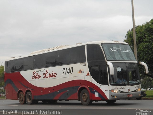 Expresso São Luiz 7140 na cidade de Brasília, Distrito Federal, Brasil, por José Augusto da Silva Gama. Número da foto: #1390174.