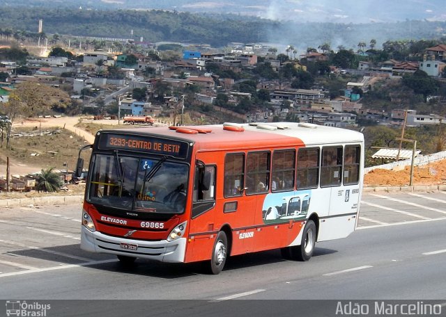 Viação Santa Edwiges 69865 na cidade de Betim, Minas Gerais, Brasil, por Adão Raimundo Marcelino. Número da foto: #1390124.