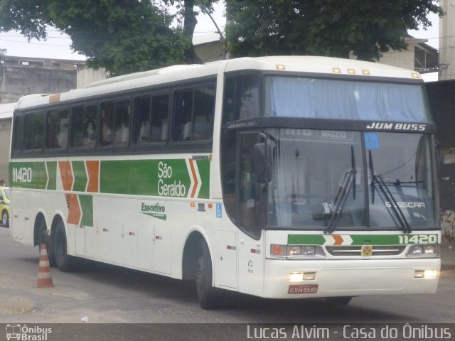 Cia. São Geraldo de Viação 11420 na cidade de Rio de Janeiro, Rio de Janeiro, Brasil, por Lucas Alvim. Número da foto: #1388733.
