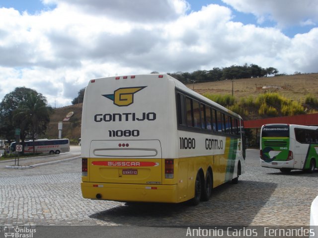 Empresa Gontijo de Transportes 11080 na cidade de João Monlevade, Minas Gerais, Brasil, por Antonio Carlos Fernandes. Número da foto: #1390858.