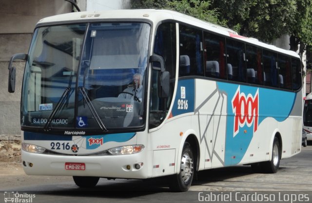 Auto Viação 1001 2216 na cidade de Rio de Janeiro, Rio de Janeiro, Brasil, por Gabriel Cardoso Lopes. Número da foto: #1391255.