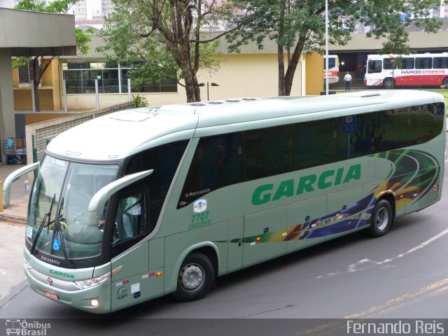 Viação Garcia 7707 na cidade de Ribeirão Preto, São Paulo, Brasil, por Fernando Reis. Número da foto: #1390891.