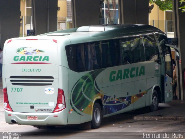 Viação Garcia 7707 na cidade de Ribeirão Preto, São Paulo, Brasil, por Fernando Reis. Número da foto: #1390859.