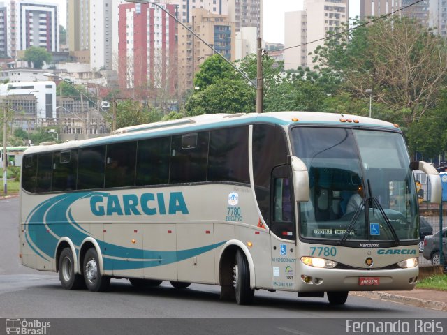 Viação Garcia 7780 na cidade de Ribeirão Preto, São Paulo, Brasil, por Fernando Reis. ID da foto: 1390881.