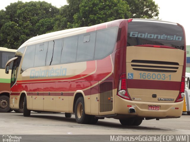 Auto Viação Goianésia 166003-1 na cidade de Goiânia, Goiás, Brasil, por Vicente Pinto Moreira. Número da foto: #1392342.