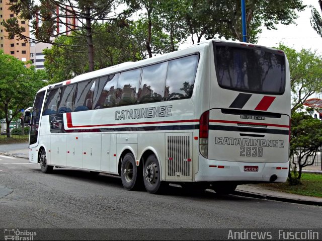 Auto Viação Catarinense 2638 na cidade de Curitiba, Paraná, Brasil, por Andrews  Fuscolin. Número da foto: #1392282.