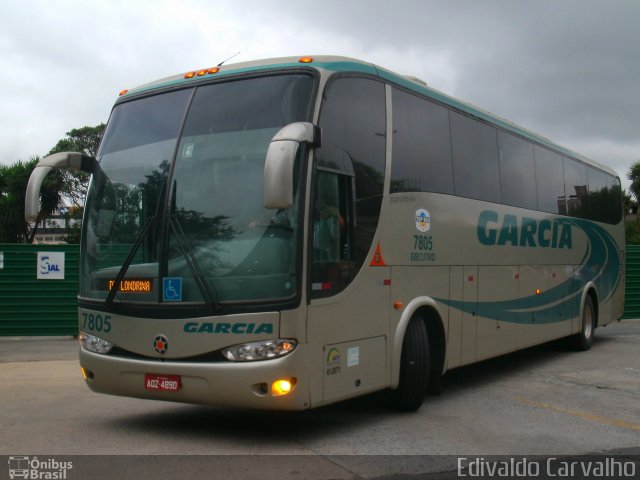Viação Garcia 7805 na cidade de Curitiba, Paraná, Brasil, por Edivaldo Carvalho. Número da foto: #1393860.