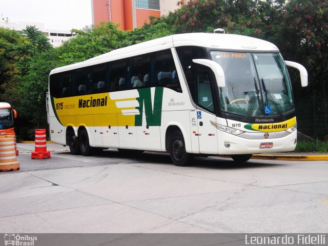 Viação Nacional 16115 na cidade de São Paulo, São Paulo, Brasil, por Leonardo Fidelli. Número da foto: #1393402.