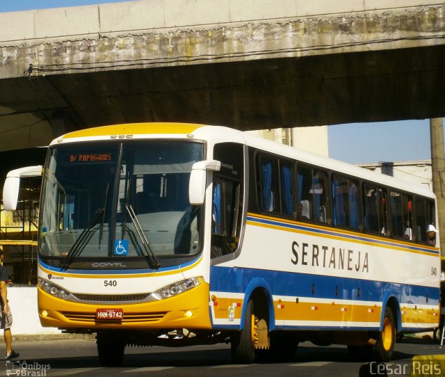 Viação Sertaneja 540 na cidade de Belo Horizonte, Minas Gerais, Brasil, por César Ônibus. Número da foto: #1394101.