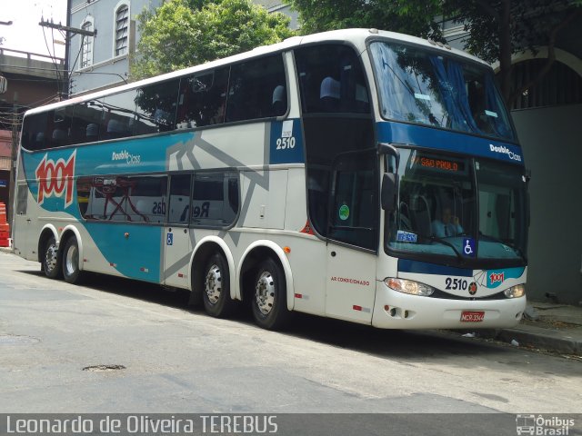 Auto Viação 1001 2510 na cidade de Rio de Janeiro, Rio de Janeiro, Brasil, por Diego Oliveira. Número da foto: #1395024.