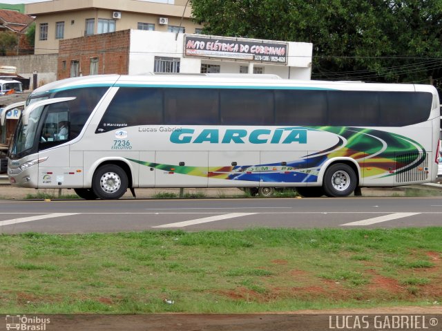 Viação Garcia 7236 na cidade de Imbaú, Paraná, Brasil, por Lucas Gabriel. Número da foto: #1394523.