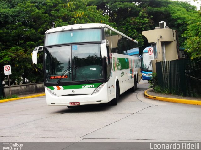 Cia. São Geraldo de Viação 10520 na cidade de São Paulo, São Paulo, Brasil, por Leonardo Fidelli. ID da foto: 1396358.