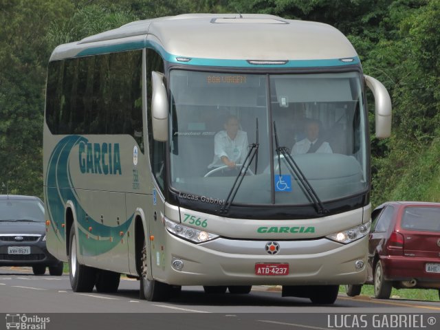 Viação Garcia 7566 na cidade de Imbaú, Paraná, Brasil, por Lucas Gabriel. Número da foto: #1394533.