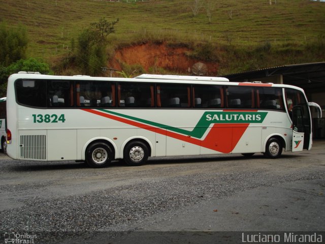 Viação Salutaris e Turismo 13824 na cidade de Ponte Nova, Minas Gerais, Brasil, por Luciano Miranda. Número da foto: #1396287.
