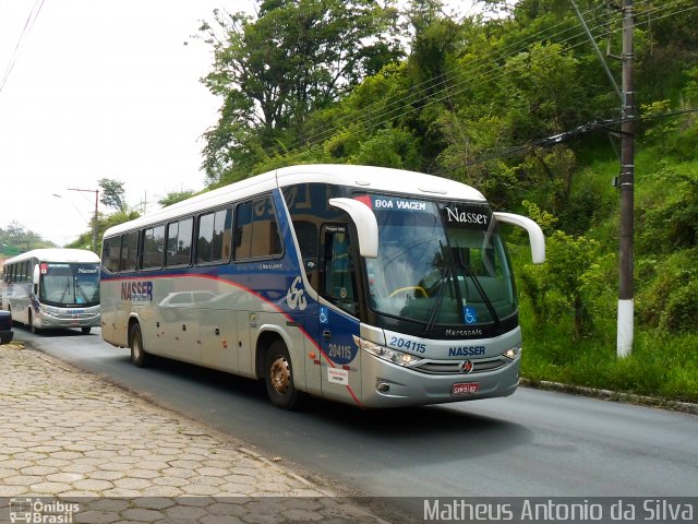 Viação Nasser 204115 na cidade de Itajubá, Minas Gerais, Brasil, por Matheus Antonio da Silva. Número da foto: #1442919.