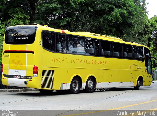 Viação Itapemirim 5531 na cidade de São Paulo, São Paulo, Brasil, por Andrey Gustavo. Número da foto: #1460450.